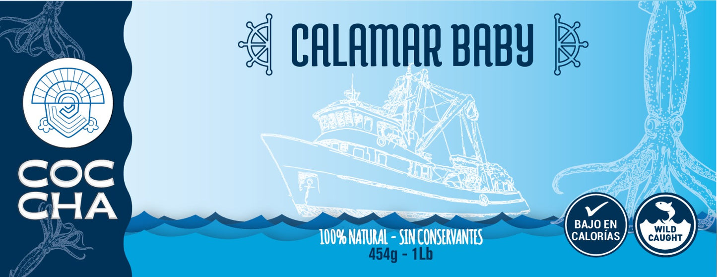 Calamar Baby 454g - 1 lb - 1kg - 4kg